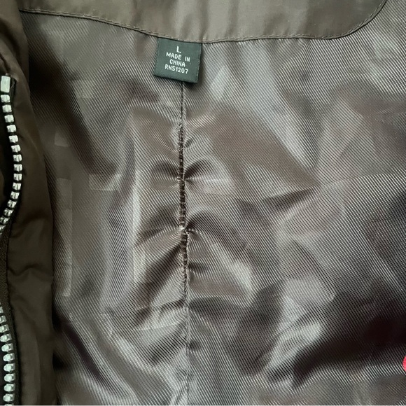 Misty Harbor Puffer Jacket All Weather Feathered Down Sz Large Brown - Picture 11 of 12